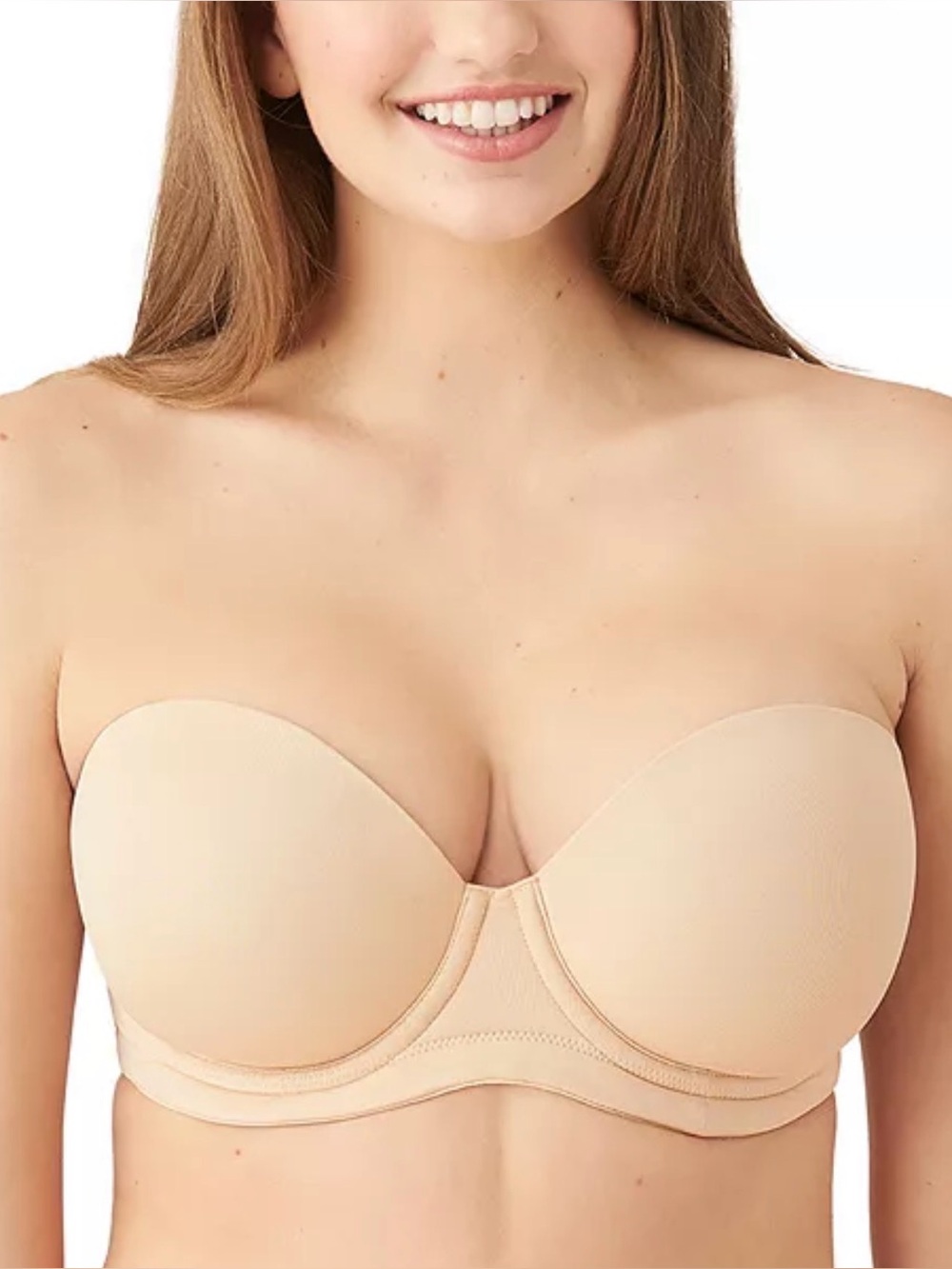 NWT Wacoal Red Carpet Full Figure Underwire Strapless Bra 854119 34D